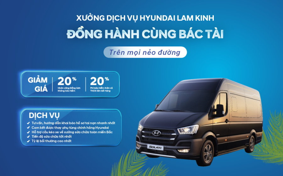 Xưởng dịch vụ Hyundai lam kinh